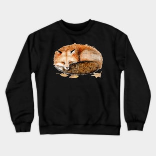 Sleeping Red Fox Crewneck Sweatshirt